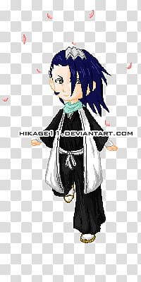 Byakuya + Sakura transparent background PNG clipart