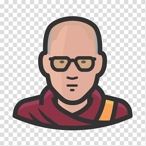 Glasses, 14th Dalai Lama, Book Of Joy, Buddhism, Avatar, Tibetan Buddhism, Eyewear, Cheek transparent background PNG clipart