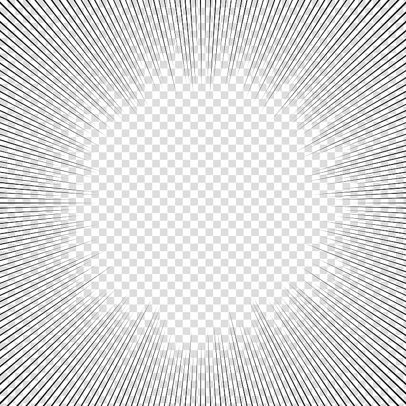 screentones action lines , black thin lines radial sunburst transparent background PNG clipart