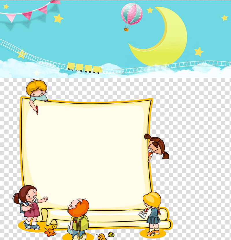 School Frames And Borders, BORDERS AND FRAMES, Child, School
, Yellow, Text, Cartoon, Line transparent background PNG clipart