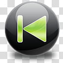 The Spherical Icon Set, previous track, playback music icon transparent background PNG clipart