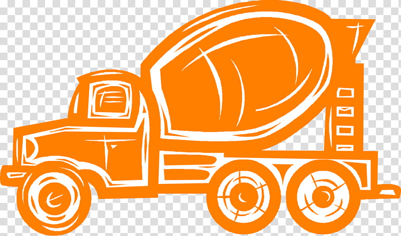 Car, Cement Mixers, Concrete, Truck, Heavy Machinery, Construction, Betongbil, Concrete Pump transparent background PNG clipart