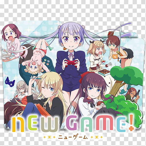 Anime Icon , New Game! v, New Game anime show computer folder icon transparent background PNG clipart