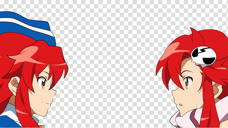 double Yoko, two female anime characters transparent background PNG clipart