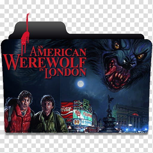 Epic  Movie Folder Icon Vol , An American Werewolf In London transparent background PNG clipart