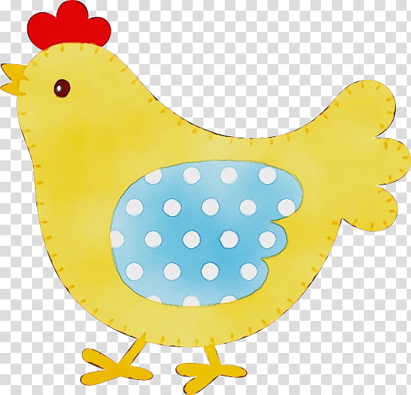 Rooster Chicken Yellow Pattern Beak, Watercolor, Paint, Wet Ink, Animal, Bird, Rubber Ducky, Polka Dot transparent background PNG clipart