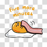 Gudetama, five more minutes illustration transparent background PNG clipart