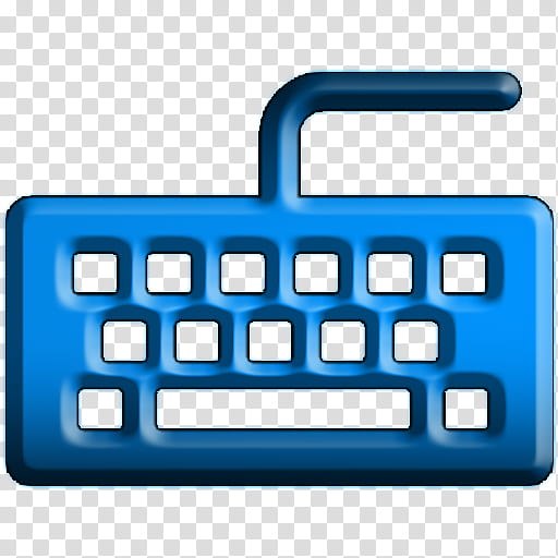 Icon Relieve Azul, keyboard transparent background PNG clipart