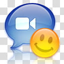 Mac Dock Icons The iCon, iChat Emoticon transparent background PNG clipart