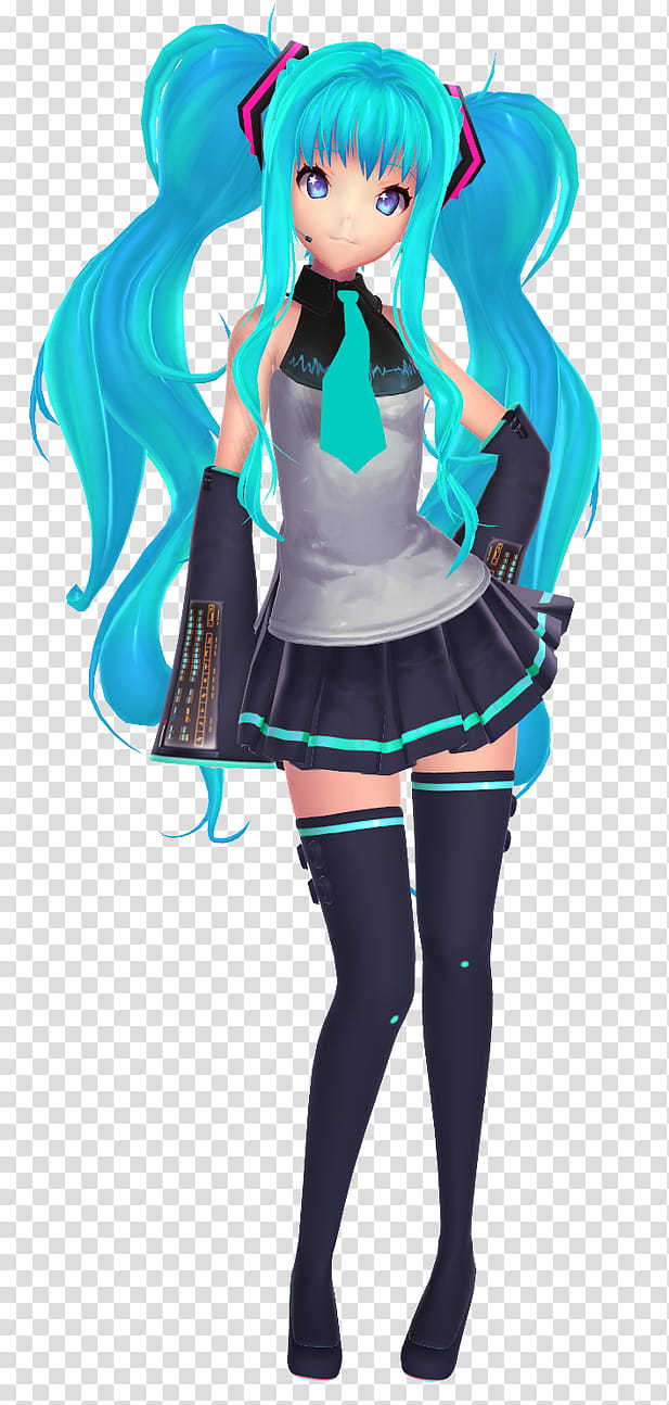 SeeU Miku Cosplay (WIP), baby's black and teal carrier transparent background PNG clipart