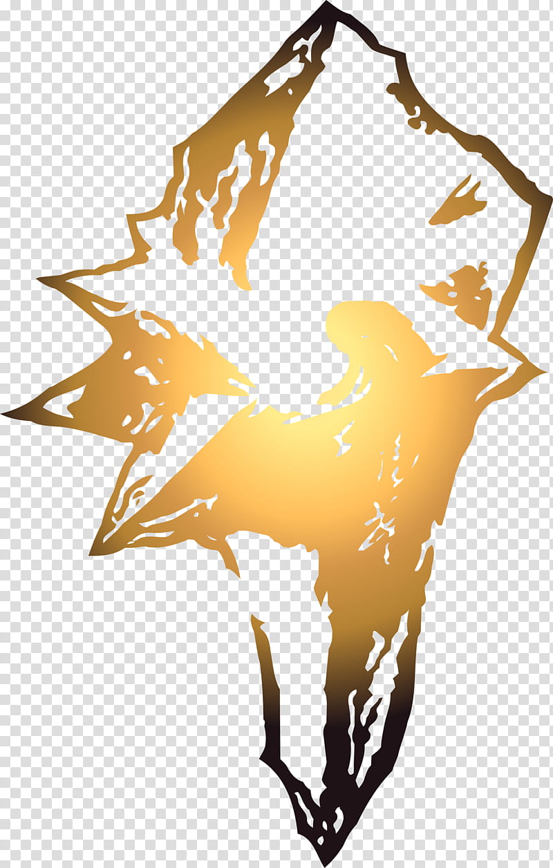 Final Fantasy IX logo, black and yellow abstract art transparent background PNG clipart