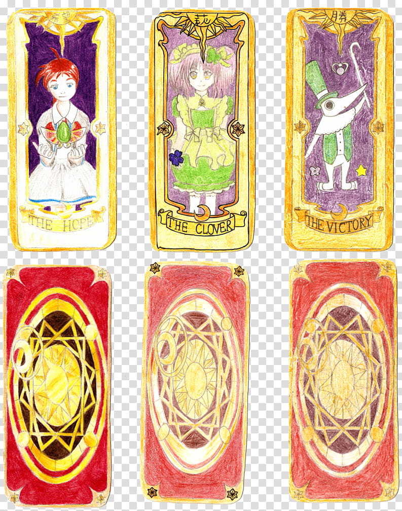 My Clow Cards , assorted trading cards transparent background PNG clipart