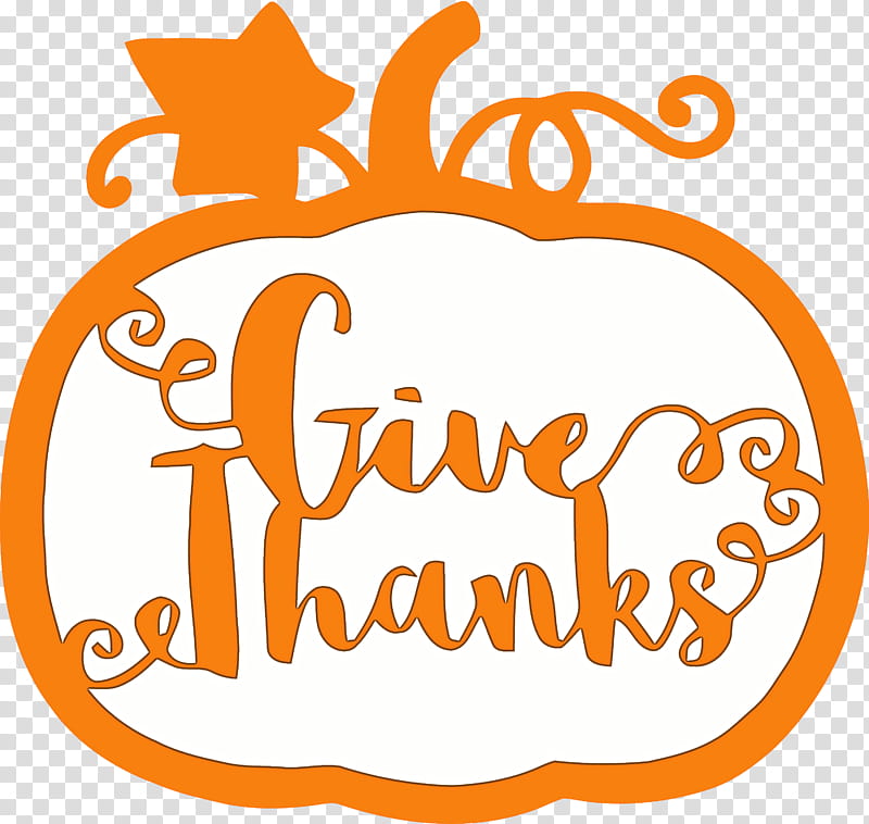 give thanks thanksgving, Text, Orange, Sticker, Logo transparent background PNG clipart