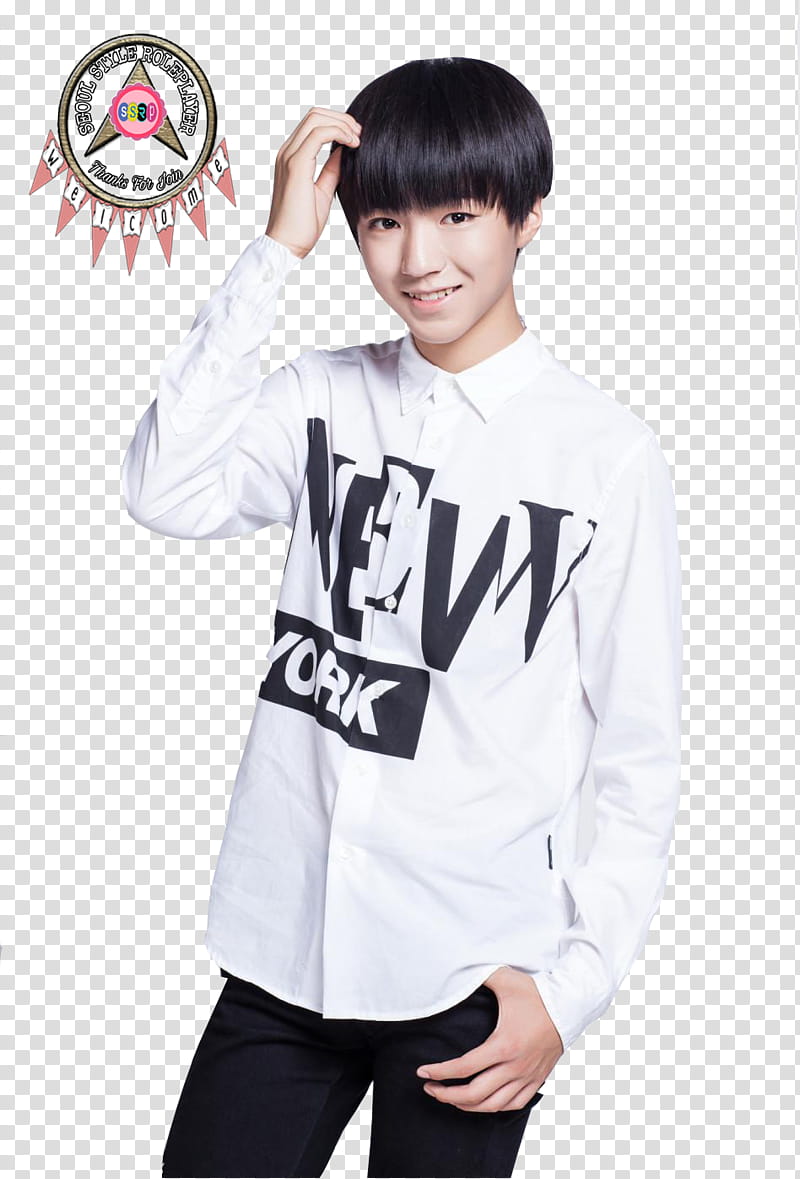 Karry Wang Wang Junkai TFBoys transparent background PNG clipart