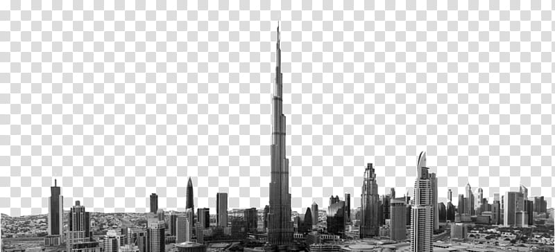 City Skyline, Burj Khalifa, Burj Al Arab Jumeirah, Tower, Hotel, Skyscraper, Tourist Attraction, Building transparent background PNG clipart