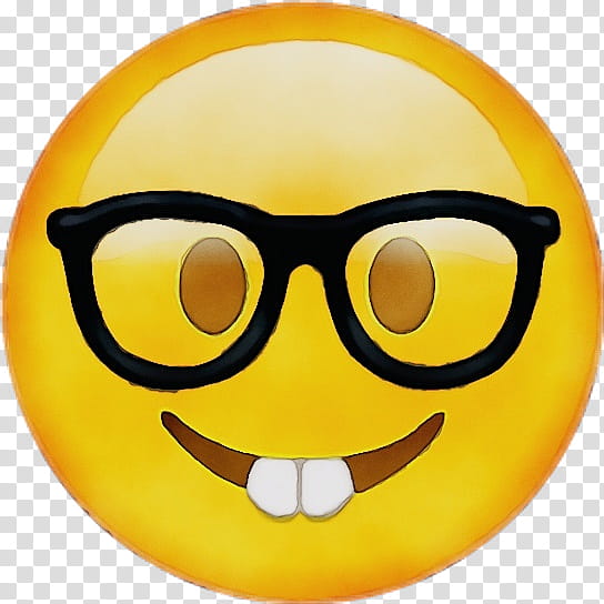 Happy Face Emoji, Nerd, Emoticon, Tshirt Emoji, Apple Color Emoji, Smiley, Geek, Eyewear transparent background PNG clipart