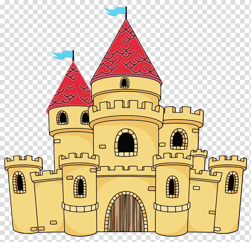 landmark castle property architecture, Watercolor, Paint, Wet Ink, Medieval Architecture, Building, Historic Site transparent background PNG clipart