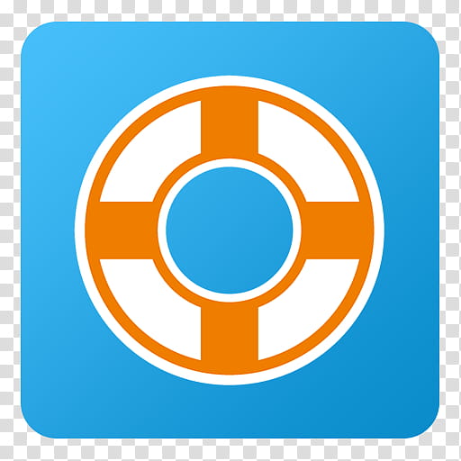 Flat Gradient Social Media Icons, Designfloat, round orange and white swim ring symbol transparent background PNG clipart