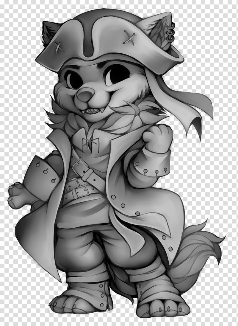 Pirate, Costume, Bear, Dog, Visual Arts, Tailor, Pet, Wolf, Black And White
, Drawing transparent background PNG clipart
