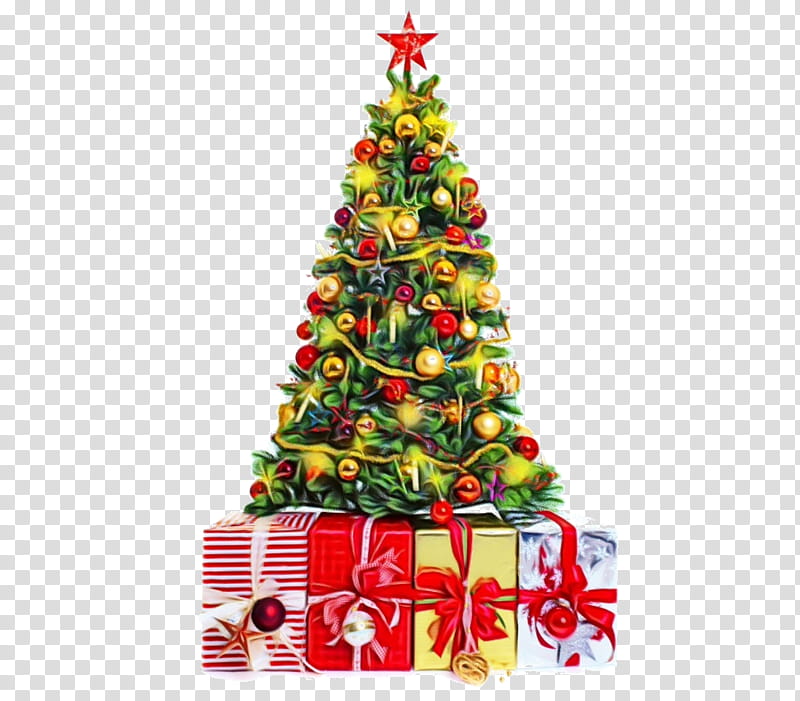 Christmas tree, Watercolor, Paint, Wet Ink, Christmas Decoration, Christmas Ornament, Oregon Pine, Christmas transparent background PNG clipart Christmas tree, Watercolor, Paint, Wet Ink, Christmas Decoration, Christmas Ornament, Oregon Pine, Christmas transparent background PNG clipart