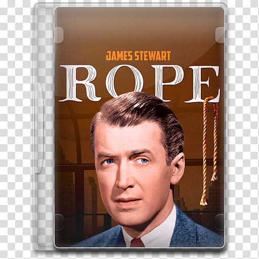 Movie Icon Mega , Rope, James Stewart Rope DVD case transparent background PNG clipart