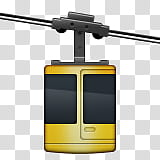 yellow and black cable car illustration transparent background PNG clipart