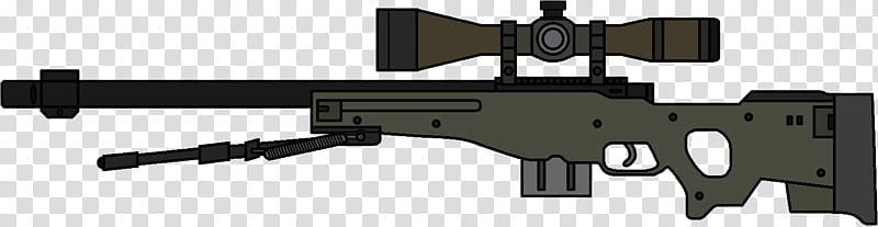 Walfas Custom, TF AWPer Hand, gray riffle with scope transparent background PNG clipart