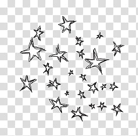 Starman, white and black stars illustration transparent background PNG clipart