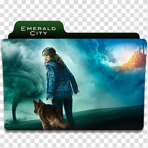 Emerald City folder icon, Emerald City () transparent background PNG clipart