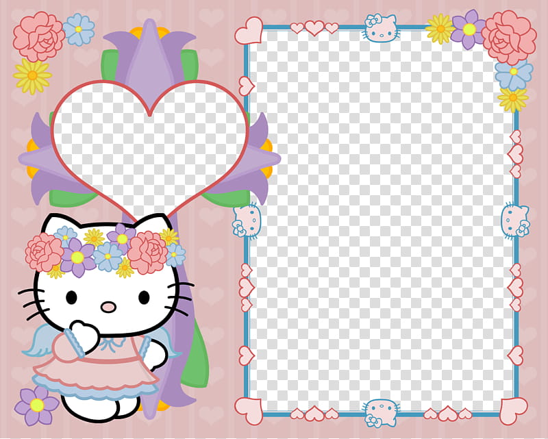 Hello Kitty x Frame transparent background PNG clipart