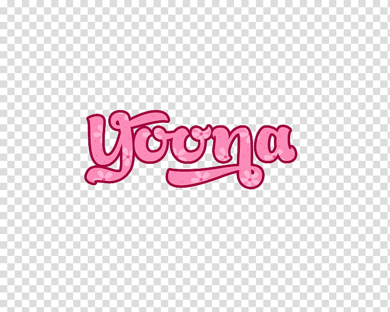 text SNSD, pink Yoona text transparent background PNG clipart