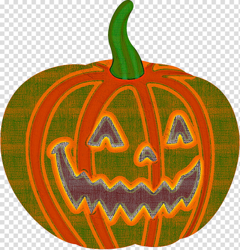 Jack-o-Lantern halloween carved pumpkin, Jack O Lantern, Halloween , Calabaza, Orange, Vegetable, Jackolantern, Plant transparent background PNG clipart
