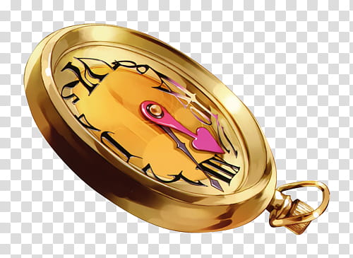 Alice In Wonderland I, gold-colored pocket watch transparent background PNG clipart
