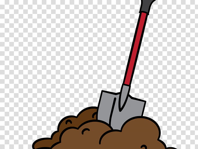 Tree Line, Shovel, Digging, Spade, Dirt, Cartoon, Plant transparent background PNG clipart