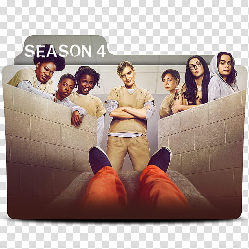 Orange is the new Black Folder Icon , oitnb season a transparent background PNG clipart