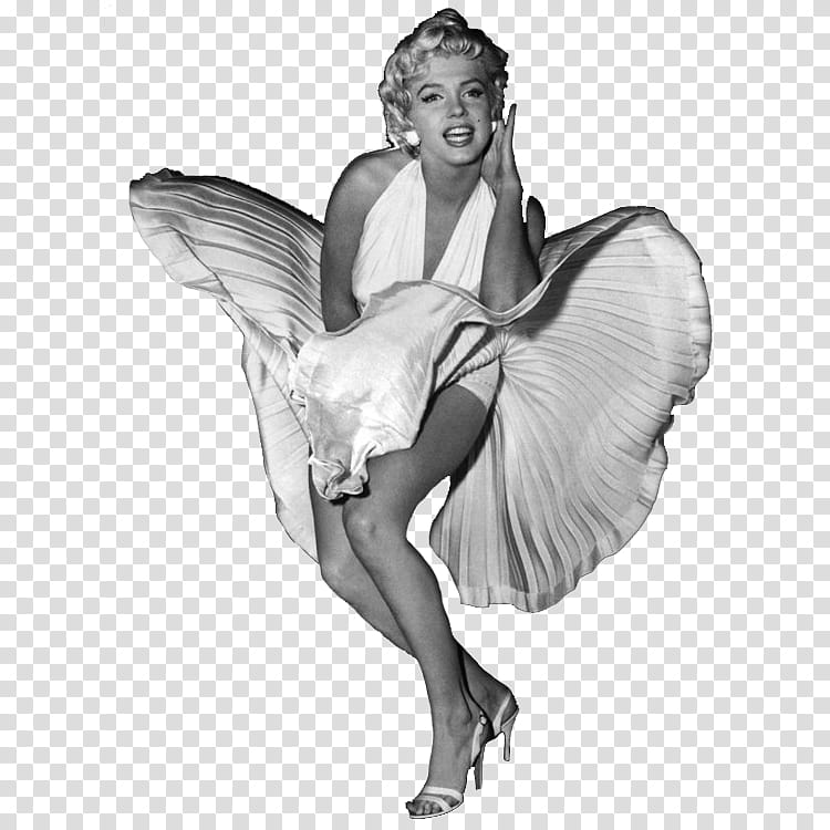 Marilyn Monroe Dress transparent background PNG clipart