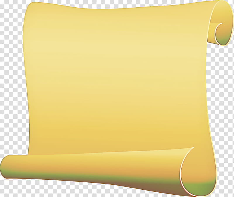 yellow green scroll material property pillow, Paper transparent background PNG clipart