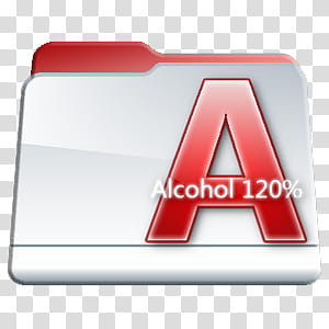 Program Files Folders Icon Pac, Alcohol  Folder, red and white Alcohol % folder icon transparent background PNG clipart