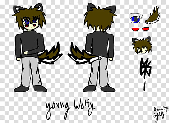 Young Wolfy Ref transparent background PNG clipart