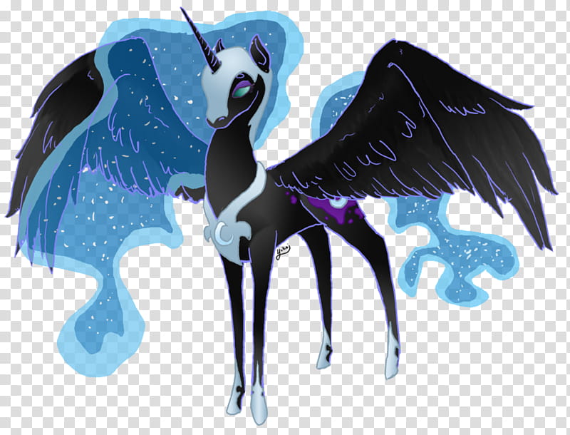 MLP, Nightmare Moon, Pegasus illustration transparent background PNG clipart