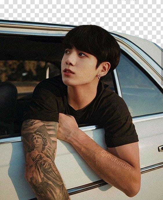 JEON JUNGKOOK TATTOO BTS BADBOY transparent background PNG clipart