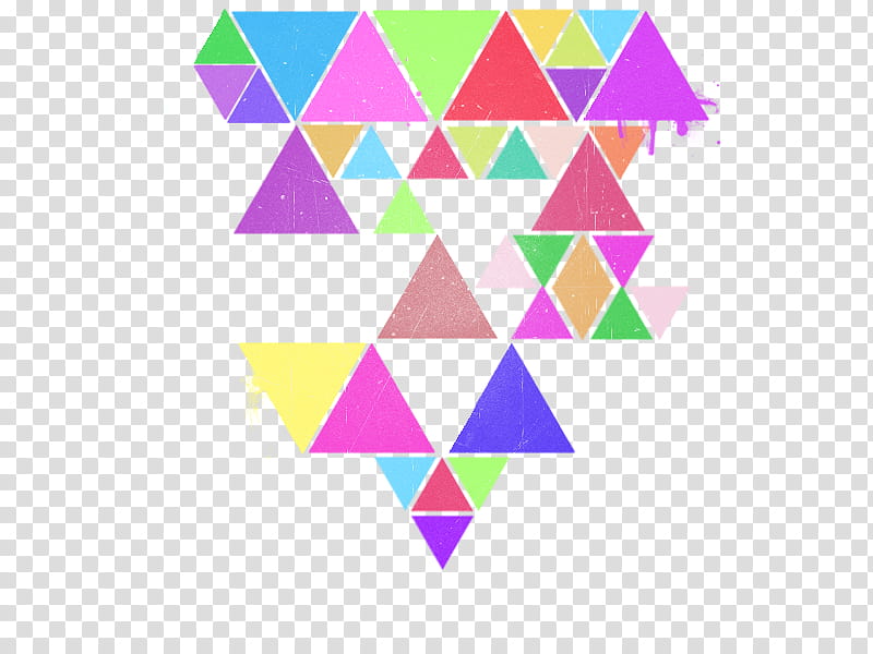 Triangles Textures, assorted-color triangular illustration transparent background PNG clipart