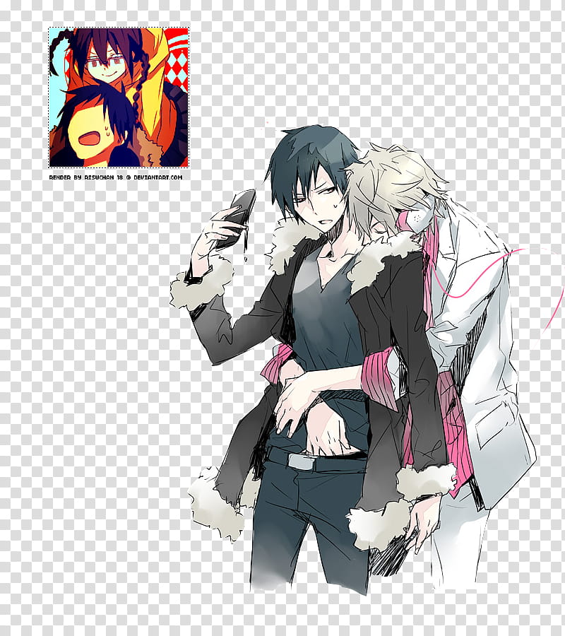 Two Male Anime Character Hugging Each Other Transparent Background Png