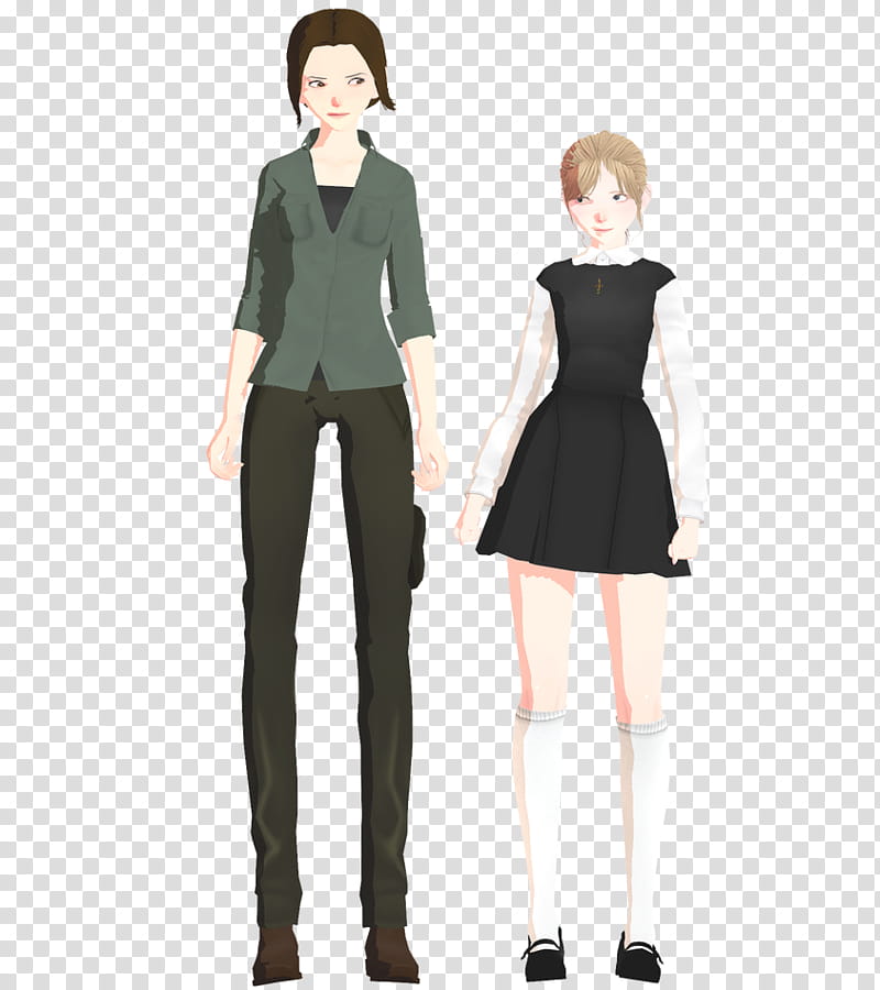 [MMD] [Outlast ] Lynn and Jessica UPDATE transparent background PNG clipart