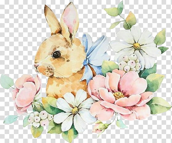 Easter Bunny, Rabbit, Watercolor Painting, Drawing, Silhouette, Lop Rabbit, Easter
, Spring transparent background PNG clipart