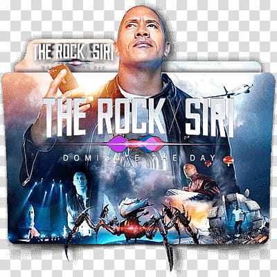 The Rock X Siri Animated folder icon transparent background PNG clipart