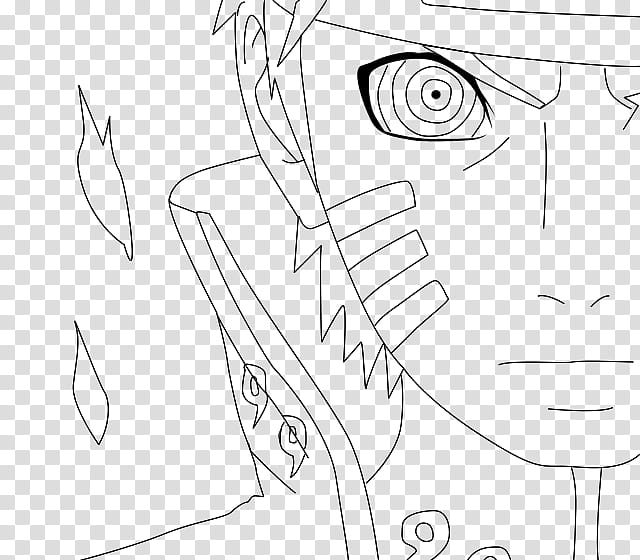 sage of the six paths naruto, lineart, Naruto illustration transparent background PNG clipart