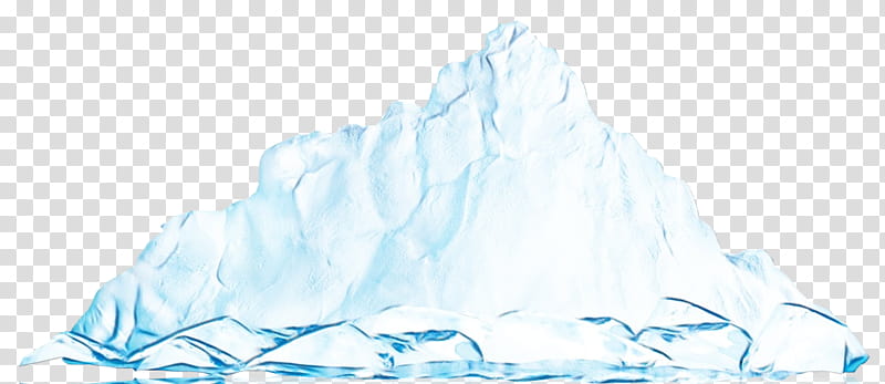 glacial landform water ice iceberg glacier, Watercolor, Paint, Wet Ink, Drawing transparent background PNG clipart