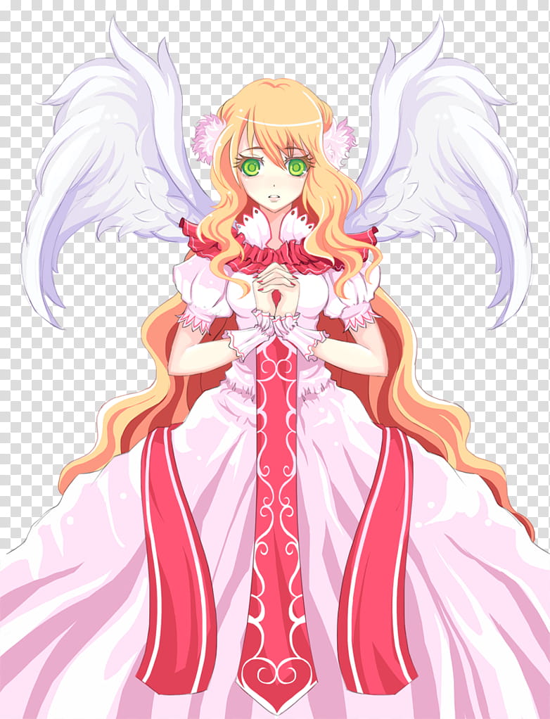 Vernandi Angle, female angel anime character transparent background PNG ...