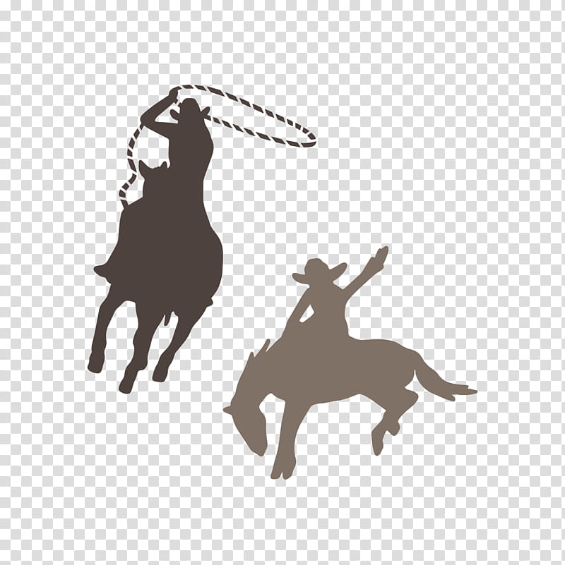 Sport Logo, RODEO, Bronc Riding, Calf Roping, Cowboy, Equestrian, Bucking, Silhouette transparent background PNG clipart